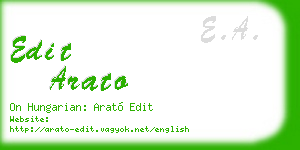 edit arato business card